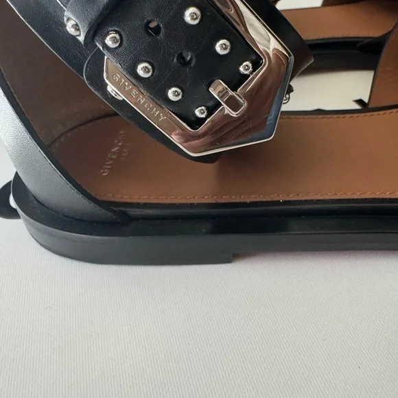Givenchy Black Sandals with Silver Studs - Picture 8 of 8